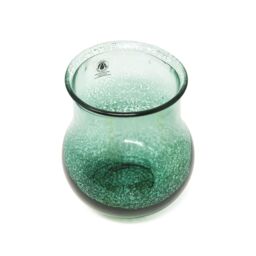 Verano Spanish Ceramics Glass Rimma Clear Home Décor Round Teardrop Jar (H) 20cm in Teal - thumbnail 2