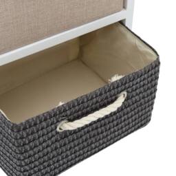 Berkfield Home Storage Cabinet 4 Drawers Wood in White - thumbnail 7