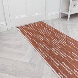 runrug Carpet Runner Rug - Indoor/Outdoor, Reversible, 2mm - 'Aperol Spritz' in Terracotta - Size: 70 cm x 240 cm - thumbnail 1