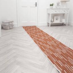 runrug Carpet Runner Rug - Indoor/Outdoor, Reversible, 2mm - 'Aperol Spritz' in Terracotta - Size: 70 cm x 240 cm - thumbnail 3