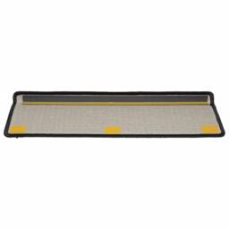 Berkfield Home Carpet Stair Treads 15 pcs 65x21x4 cm Black - Size: Medium - thumbnail 5