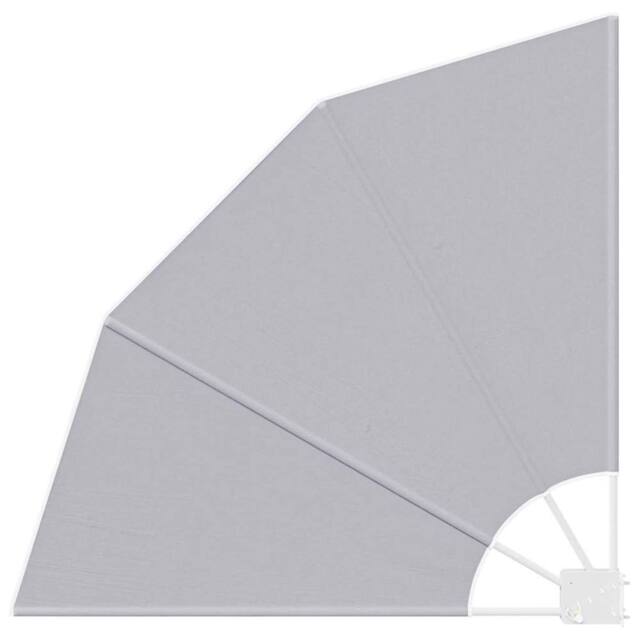 Berkfield Home Balcony Privacy Screen Folding Manual Grey 115 x 115 cm Fabric - image 1
