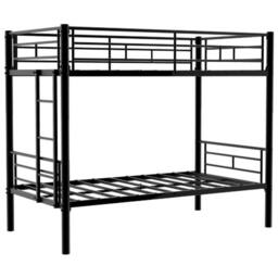 STILVORA Bed Frame 3ft Single with metal frame in Black - Size: Junior - thumbnail 5