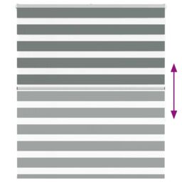 Berkfield Home Zebra Blind Dark Grey 120x150 cm Fabric Width 115.9 cm Polyester - thumbnail 5