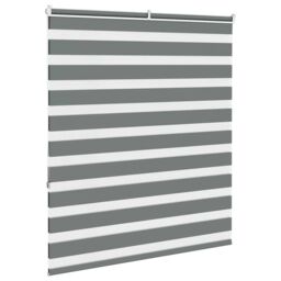Berkfield Home Zebra Blind Dark Grey 120x150 cm Fabric Width 115.9 cm Polyester - thumbnail 4