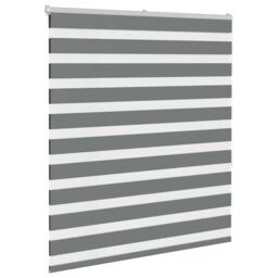Berkfield Home Zebra Blind Dark Grey 120x150 cm Fabric Width 115.9 cm Polyester - thumbnail 3