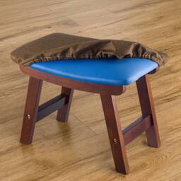 KORVIXA Brown Wooden Shoe Stool Footstool Ottoman - Size: 100 cm - thumbnail 3