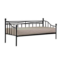 Comfy Living Ltd Metal Daybed in Black - Size: Small Single - thumbnail 2