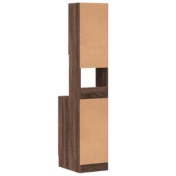 Berkfield Home Kitchen Cabinet Brown Oak 35x50x180 cm Engineered Wood - Size: 35 x 50 x 180 cm - thumbnail 6