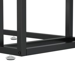 Berkfield Home Computer Side Table Transparent 50x35x65 cm Tempered Glass in Clear - Size: 50 x 35 x 65 cm - thumbnail 6