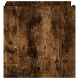 Berkfield Home Decorative Bedside Cabinet Smoked Oak 45x50x50 cm Engineered Wood in Brown - Size: 45 x 50 x 50 cm - thumbnail 5