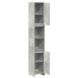 Berkfield Home Bathroom Cabinet Concrete Grey 30x30x183.5 cm Engineered Wood - thumbnail 5