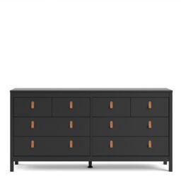Furniture To Go Barcelona Double Dresser 4+4 Drawers in Black - thumbnail 2