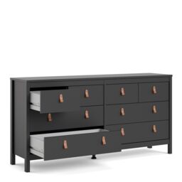 Furniture To Go Barcelona Double Dresser 4+4 Drawers in Black - thumbnail 4