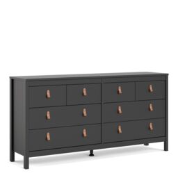 Furniture To Go Barcelona Double Dresser 4+4 Drawers in Black - thumbnail 1