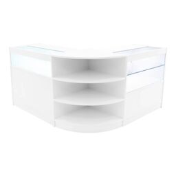 Monstershop Harmonia LED Shop Counter Set B900, C900 & LM60 - White - thumbnail 1