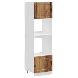 Berkfield Home Oven Cabinets 2 pcs Kalmar Old Wood Engineered Wood in Brown - thumbnail 2