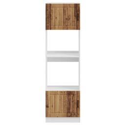 Berkfield Home Oven Cabinets 2 pcs Kalmar Old Wood Engineered Wood in Brown - thumbnail 4