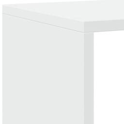 Berkfield Home Book Cabinet White 137.5x29x137.5 cm Engineered Wood - thumbnail 8