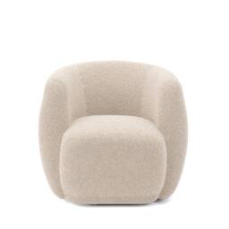 Lemon Pavilion Furniture Clay Indoor Tub Chair - Sherpa - L79.5xW82xH72 cm - Cotton - Flat Pack in Light Beige - thumbnail 2