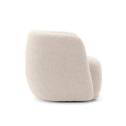 Lemon Pavilion Furniture Clay Indoor Tub Chair - Sherpa - L79.5xW82xH72 cm - Cotton - Flat Pack in Light Beige - thumbnail 4
