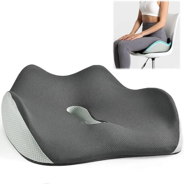 SPETLEK Seat Cushion For Back Pain Memory Foam in Grey - Size: 100 cm x 190 cm - image 1