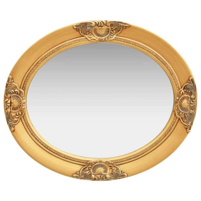 Berkfield Home Wall Mirror Baroque Style 50x60 cm Gold - image 1