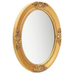 Berkfield Home Wall Mirror Baroque Style 50x60 cm Gold - thumbnail 3