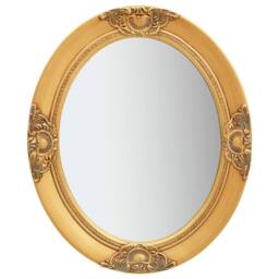 Berkfield Home Wall Mirror Baroque Style 50x60 cm Gold - thumbnail 2