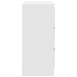 Berkfield Home Sideboard White 80x35x76 cm Engineered Wood - Size: 80 x 35 x 76 cm - thumbnail 7