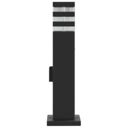 Berkfield Home Outdoor Floor Lamp with Outlet Black 50 cm Aluminium - thumbnail 5
