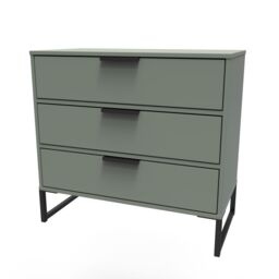Ready Assembled 2 U Tamworth 3 Drawer Chest (Ready Assembled) in Pale Green - thumbnail 3