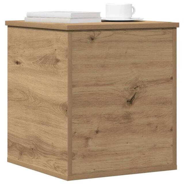 Berkfield Home Storage Box - Artisan Oak - 40x42x46 cm - Engineered Wood in Brown - Size: 40 x 42 x 46 cm - image 1
