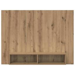 Berkfield Home Wall TV Cabinet Artisan oak Engineered wood in Brown - thumbnail 5