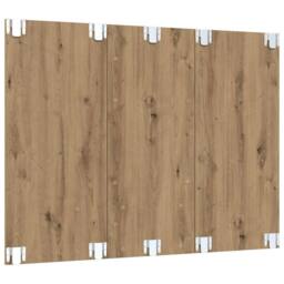 Berkfield Home Wall TV Cabinet Artisan oak Engineered wood in Brown - thumbnail 7