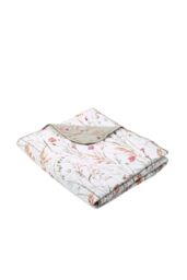 Catherine Lansfield 'Brushed Grasmere Floral' Cotton Reversible Quilted Bedspread in Green - thumbnail 5