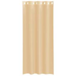 Berkfield Home Voile Curtains with Grommets 2 pcs Sand in Light Sand - thumbnail 4