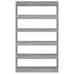 Berkfield Home Book Cabinet/Room Divider Grey Sonoma 100x30x166 cm - Size: 100 x 30 x 166 cm - thumbnail 5
