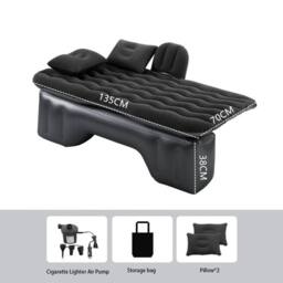 VOGREX Inflatable Car Rear Seat Mattress Bed Medium Large Car Camping Use in Black - thumbnail 2