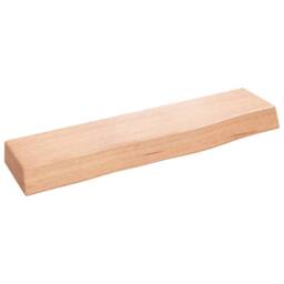 Berkfield Home Wall Shelf Light Brown 40x10x4 cm Treated Solid Wood Oak - Size: 40 x 10 x 4 cm - thumbnail 2