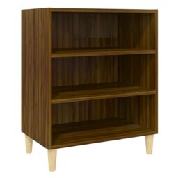 Berkfield Home Sideboard Brown Oak 57x35x70 cm Engineered Wood - Size: 57 x 35 x 70 cm - thumbnail 2
