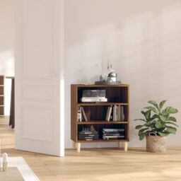 Berkfield Home Sideboard Brown Oak 57x35x70 cm Engineered Wood - Size: 57 x 35 x 70 cm - thumbnail 1
