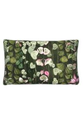 Paoletti Veadeiros Botanical Printed Cushion in Pink - Size: 30 cm x 50 cm