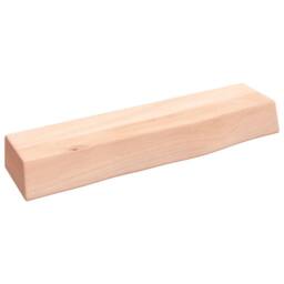 Berkfield Home Wall Shelf 40x10x6 cm Untreated Solid Wood Oak in Natural - Size: 40 x 10 x 6 cm - thumbnail 1