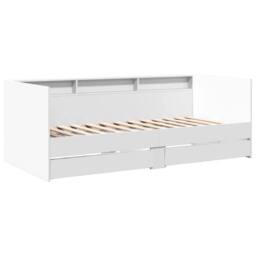 Berkfield Home Versatile Daybed with Drawers without Mattress White 90x190 cm Single - thumbnail 1