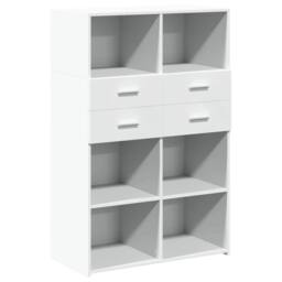 Berkfield Home Highboard White 80x42.5x124 cm Engineered Wood - thumbnail 3