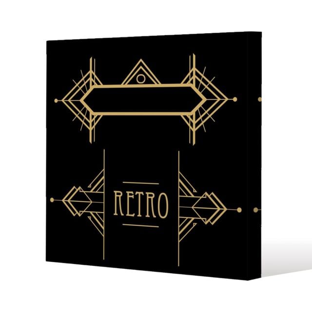 Benjamin Tate Design Art Deco Retro (Canvas Print) / 90 x 90 x 4cm in Natural - Size: 90 x 90 x 4 cm - image 1