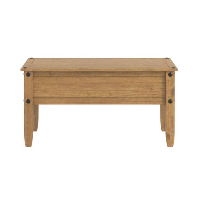 FORGEVIO Coffee Table Pine Pine Home Living Room Furniture Unit in Brown - image 1