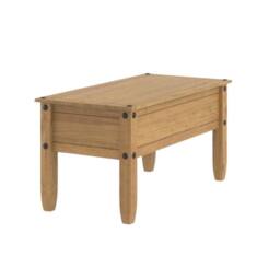 FORGEVIO Coffee Table Pine Pine Home Living Room Furniture Unit in Brown - thumbnail 2