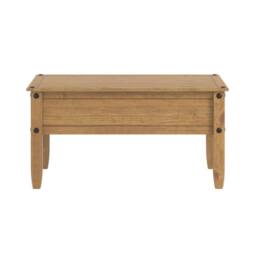 FORGEVIO Coffee Table Pine Pine Home Living Room Furniture Unit in Brown